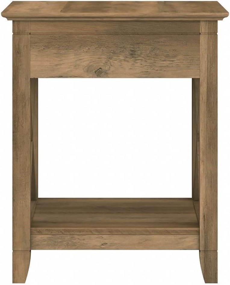 Bush Home Key West Nightstand with Drawer in Reclaimed Pine