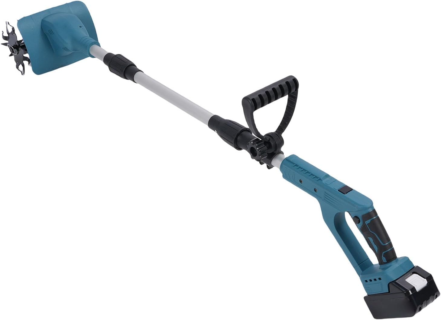 Generic Cordless Mini Cultivator Efficiently 9' Wide, 6.3' Deep for Gardening Soil Cultivation, Battery Powered Electric Tiller for Gardening Enthusiasts (US Plug)