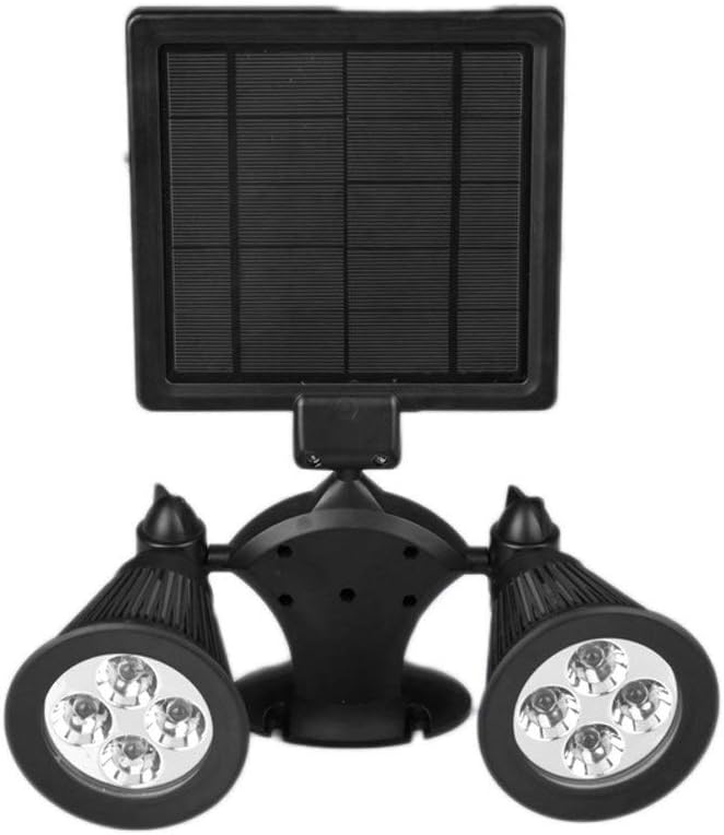 Wall Mounted Light 360° Rotation Solar Exterior Wall Spotlights Outdoor Waterproof IP55 Garden Lawn Table Lamp Lantern American 2-light Landscape Patio Terrace Decoration Lighitng Fixture Readin