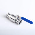 316L Stainless Steel Ball Valves,Quick-Opening Clamp Snap-in Food-Grade Straight-Through Quick-Connect Valve(2')
