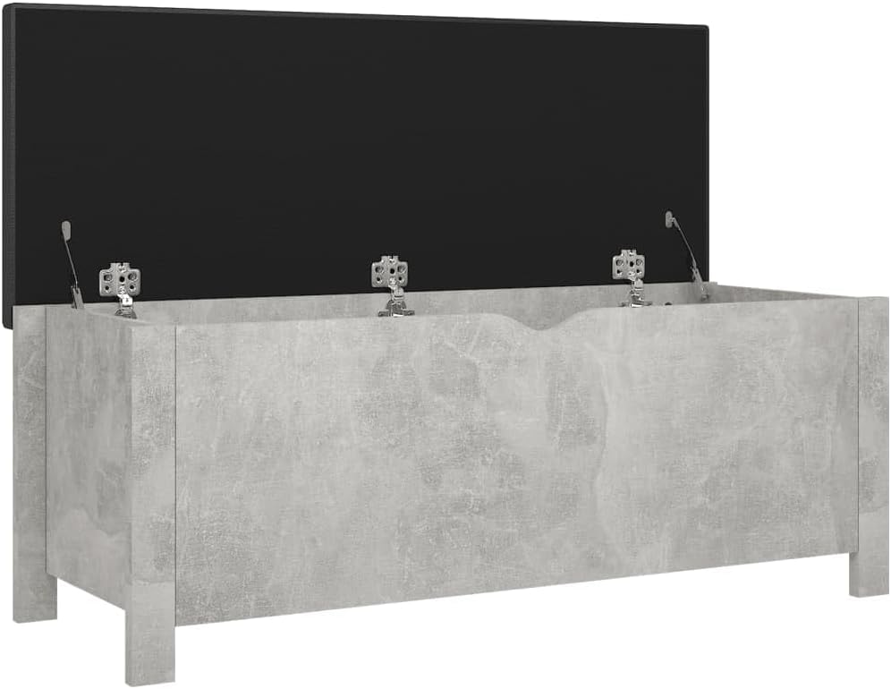 Modern Design Storage Box with a Cushion Bench, Entryway Bench with Cushioned Seat for Living Room, Home, Office, 41.3'x15.7'x17.7',-374
