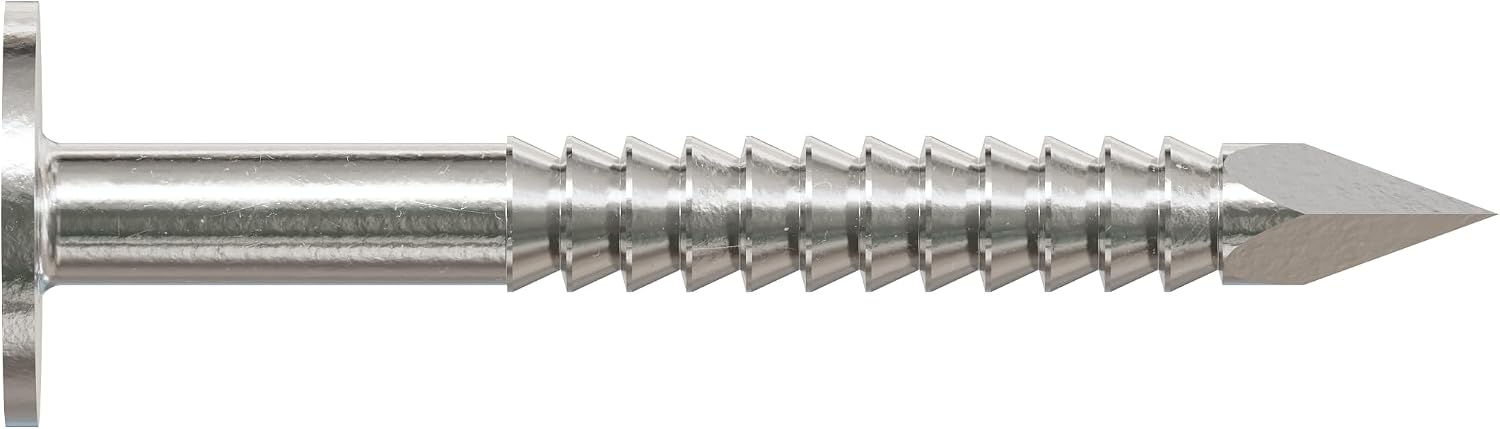 Simpson Strong-Tie S311ARNB Roofing Nail - 1-1/4 in. x 0.120 in. Annular Ring Shank Increases Withdrawal Resistance, Type 304 Stainless Steel, Diamond Point, Full Round Head (25 lb.)