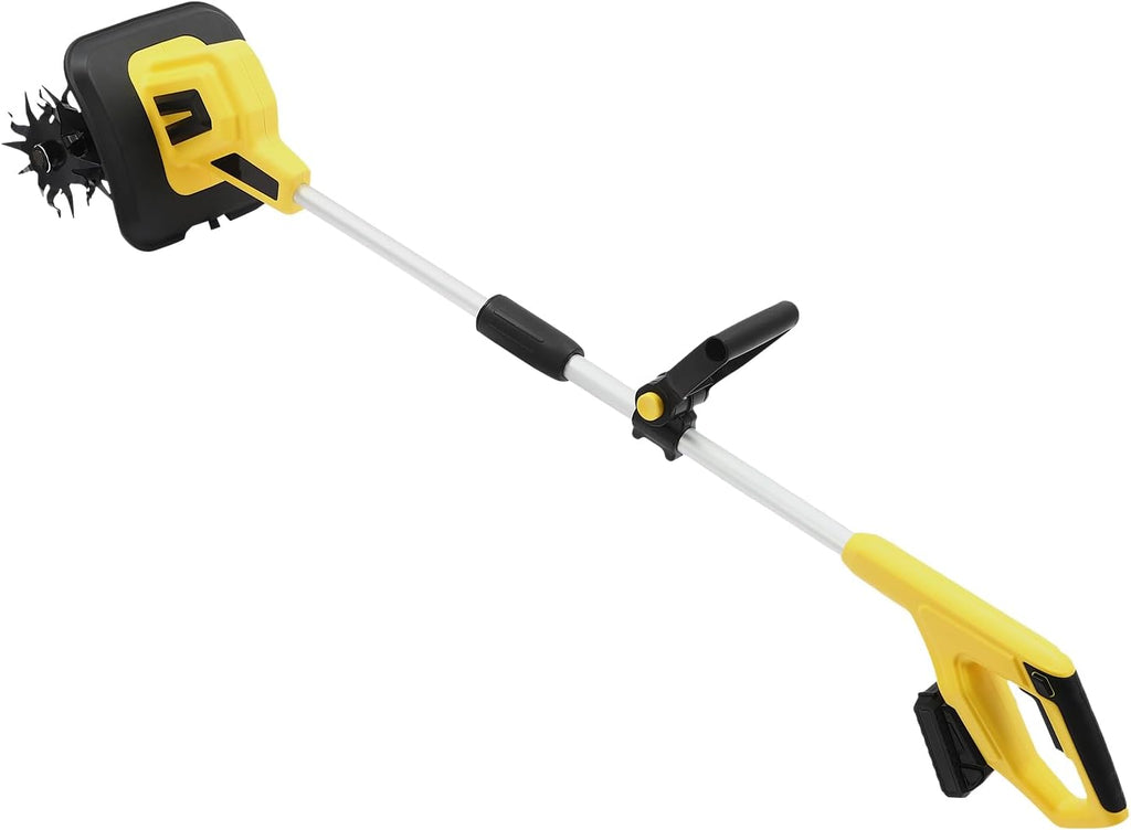 Cordless Garden Tiller Battery Powered Garden Cultivator, 270RPM Handheld Cordless Cultivator w/ 8.66in Tilling Width & 6.3in Tilling Depth, Mini Electric Rototillers for Gardening, Lawn