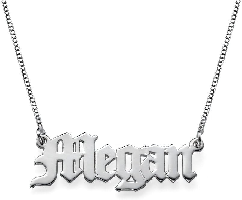 Theo Grace Personalized Name Necklace for Women – Choose Your Style - Custom Nameplate Pendant in Sterling Silver/Gold – Dainty Minimalist Jewelry Gift for Mom, Girlfriend, Birthday, Mother's Day