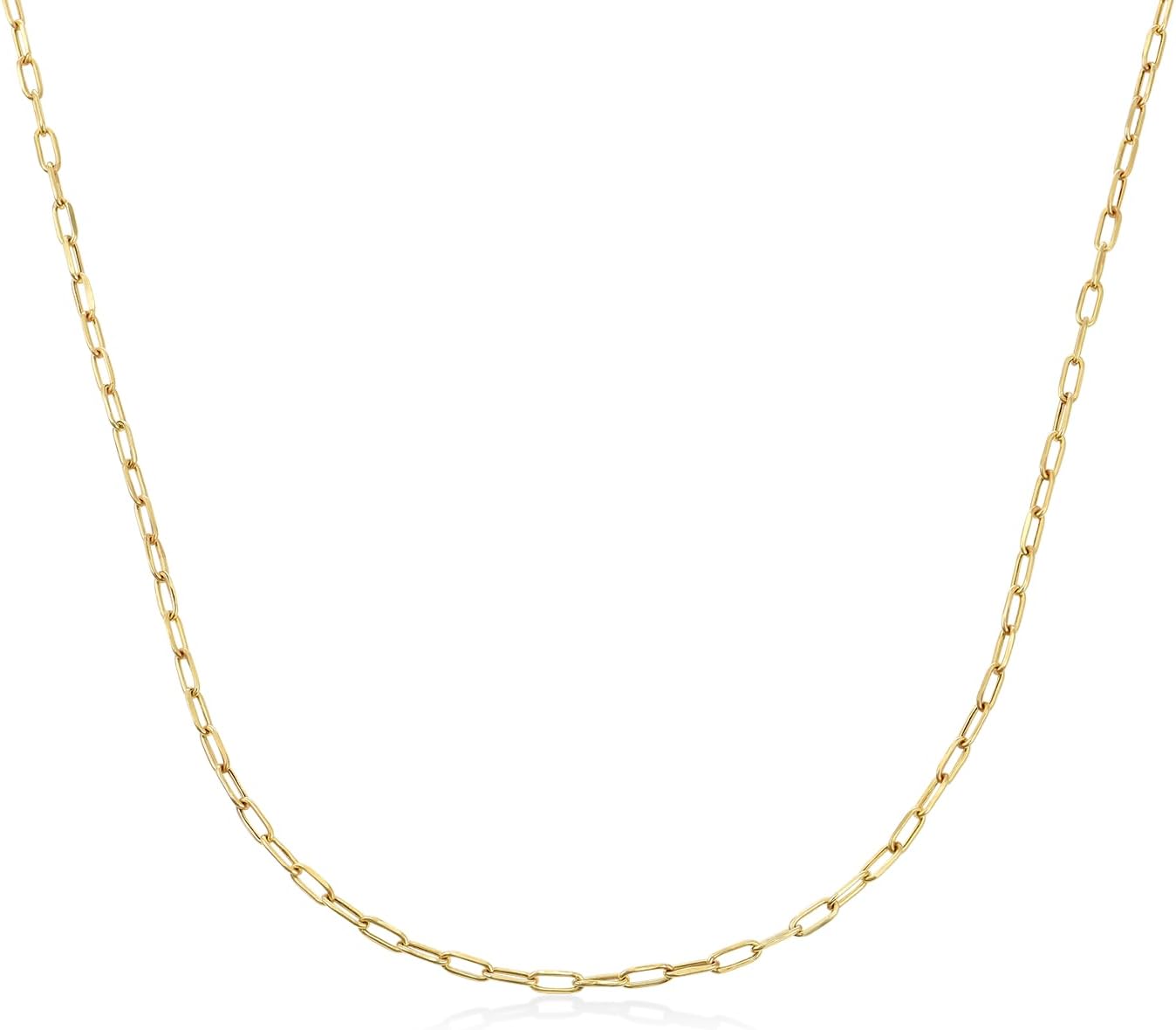 OAK & LUNA - Choose Your Style Women's Chain - Sterling Silver, 18K Gold Plated, Gold Vermeil, 14K Solid Gold - Bobble, Paperclip, Herringbone, Gourmette, Rope, Texture, Pearl, Cable, Mirror, Box, Twist - Custom Length