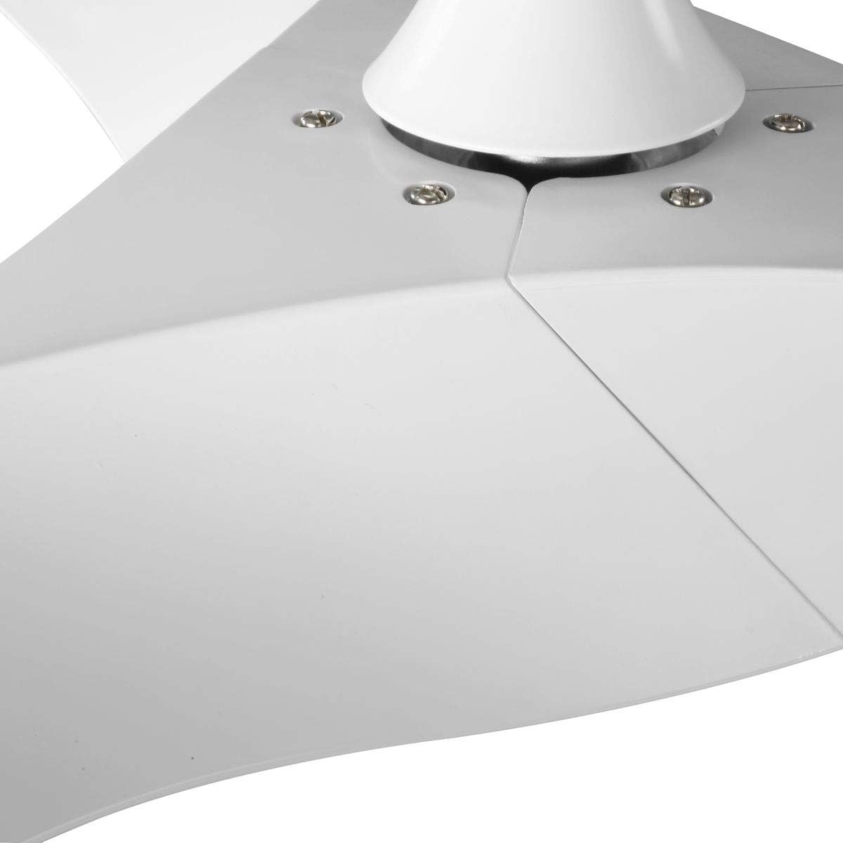 Ryne Collection 52-Inch 3-Blade Matte White LED DC Motor Transitional Indoor/Outdoor Ceiling Fan