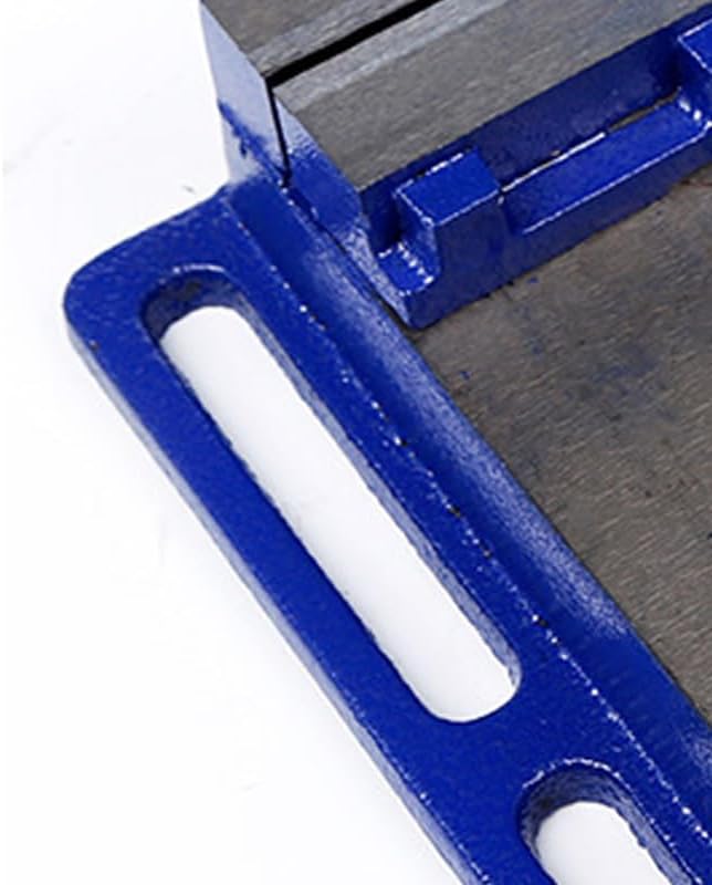 Drill Press Vise Steel Bench Vise Wide Opening Firm Drill Press Clamp Portable Vice Bench Clamp Tool for Polishing Drilling Engraving(4inch-BLUE)