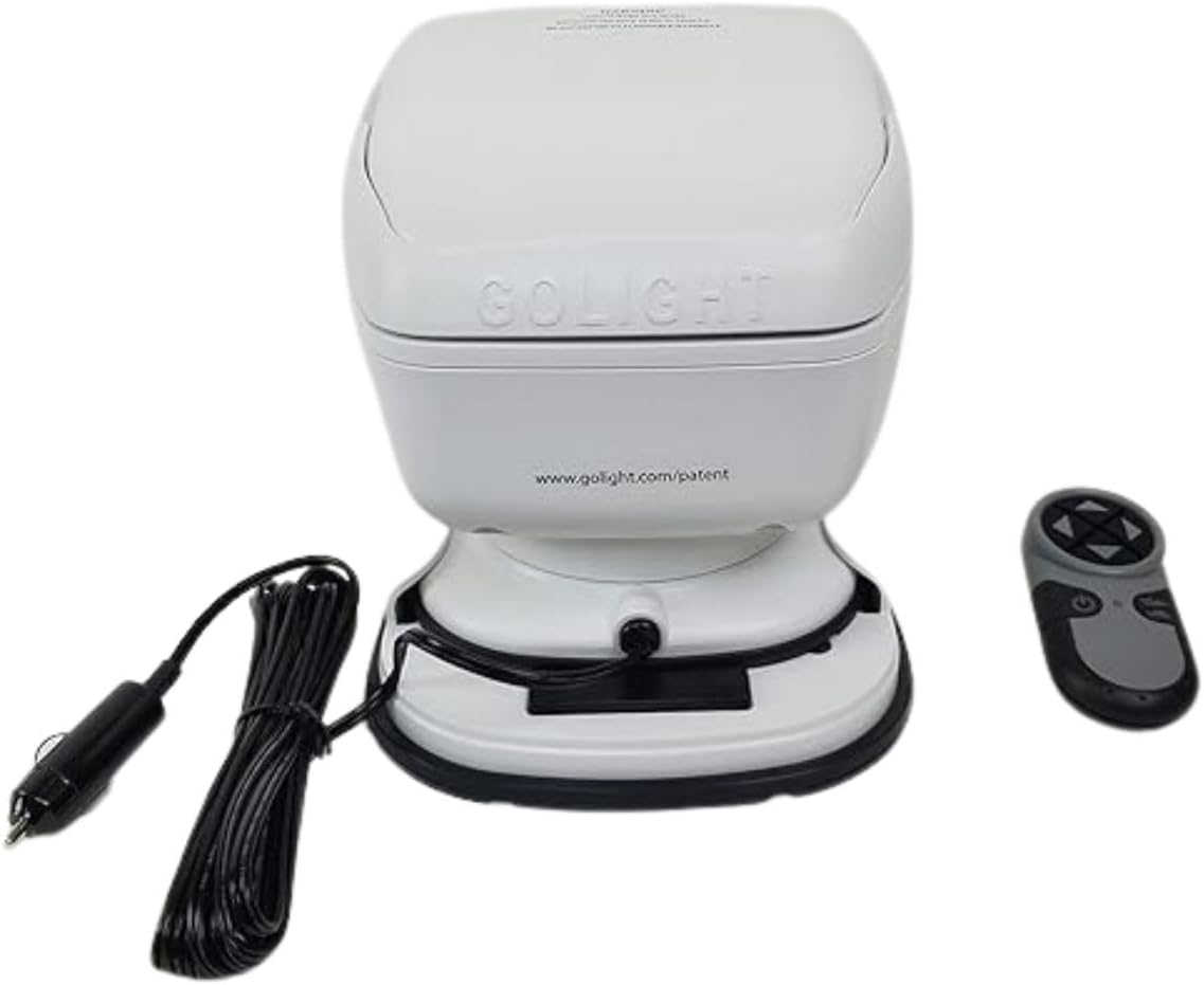 GO Light | GT Series Model 7901GT Halogen Spotlight, Portable Mount, Wireless Hand-Held Remote, White | Long-Range Work Light for Trucks, RVs, Boats, ATVs & Marine Use
