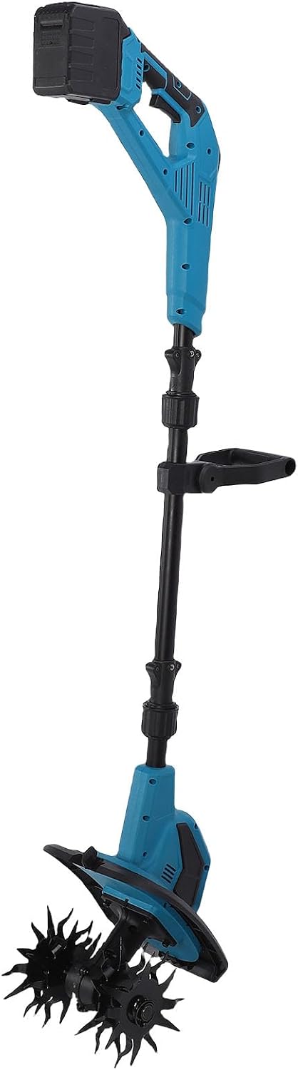 Cordless Electric Cultivator Garden Tiller, 360RPM, 6Ah Battery, Ergonomic Design - Powerful Soil Preparation, Versatile Gardening Tool for Home and Yard