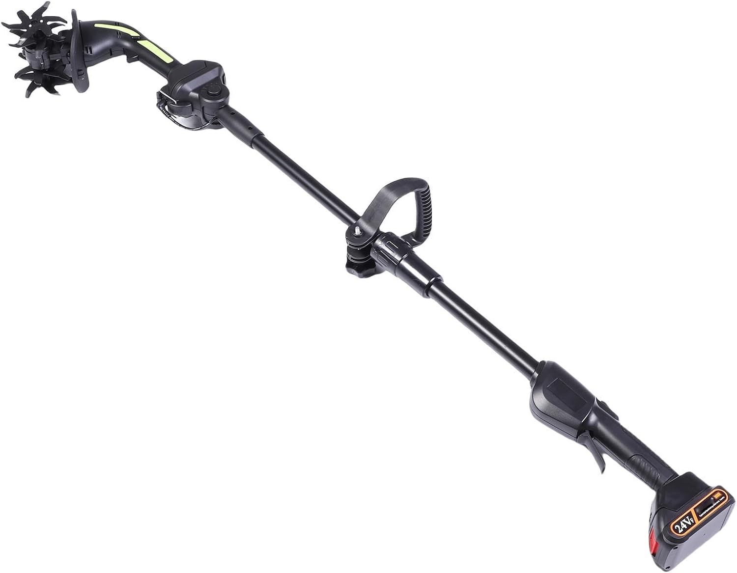 ZJchao Cordless Tiller Cultivator Rechargeable Electric Garden Tiller Battery Powered Rototiller with 2 Batteries for Lawn Gardening Perfect for Loosening Soil and Weeding in Your (US Plug)
