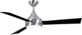 Matthews DA-BS-BK Donaire Outdoor Wet/Salt Water Rated 52' Marine-Grade Coastal Ceiling Fan with LED Light & Remote, Brushed Stainless with Black