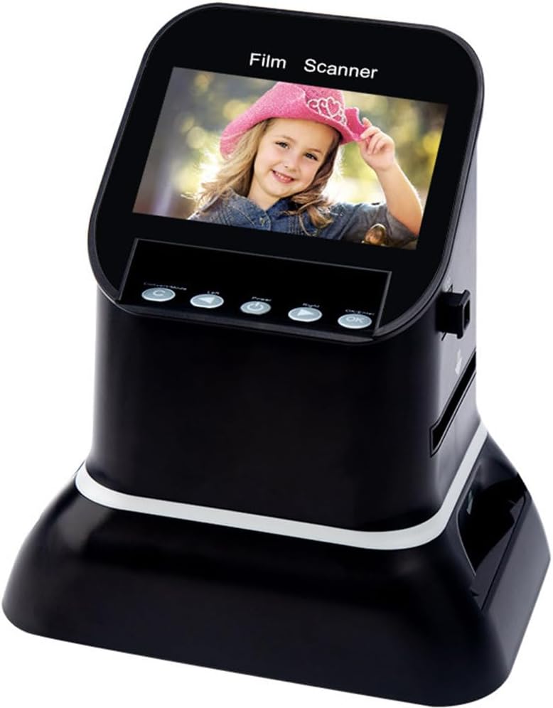 22MP Medium Format Film Scanner Slide Negative Scanner, 4.3' LCD Digital Converter with 128MB Memory for 35mm/120 Films & Photo Slides