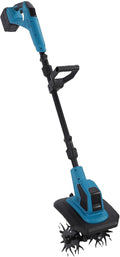 Electric Cordless Tiller Cultivator – High-Power 20V Battery-Powered Garden Tool for Efficient Soil Loosening, Weeding & Aeration (US Plug), Fit for Small Gardens & Raised Beds