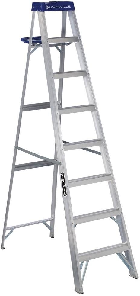 Louisville Ladder AS2108 250-Pound Duty Rating Aluminum Stepladder, 8-Feet