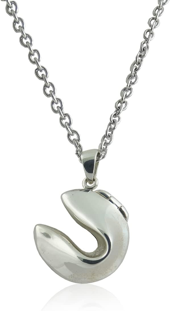 FashionJunkie4Life Sterling Silver Locket Necklaces for Women, 18' Cable Chain