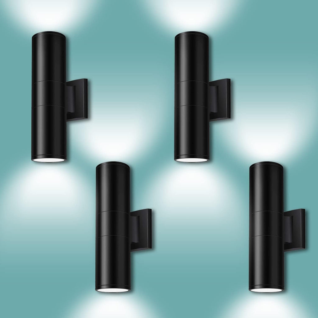 rosykite Dusk to Dawn Outdoor Wall Lighting,Double Up Down Aluminum Waterproof Wall Light with Sensor -Modern Outdoor Light Fixture for Porch, Backyard and Patio-ETL Listed (4 Pack)