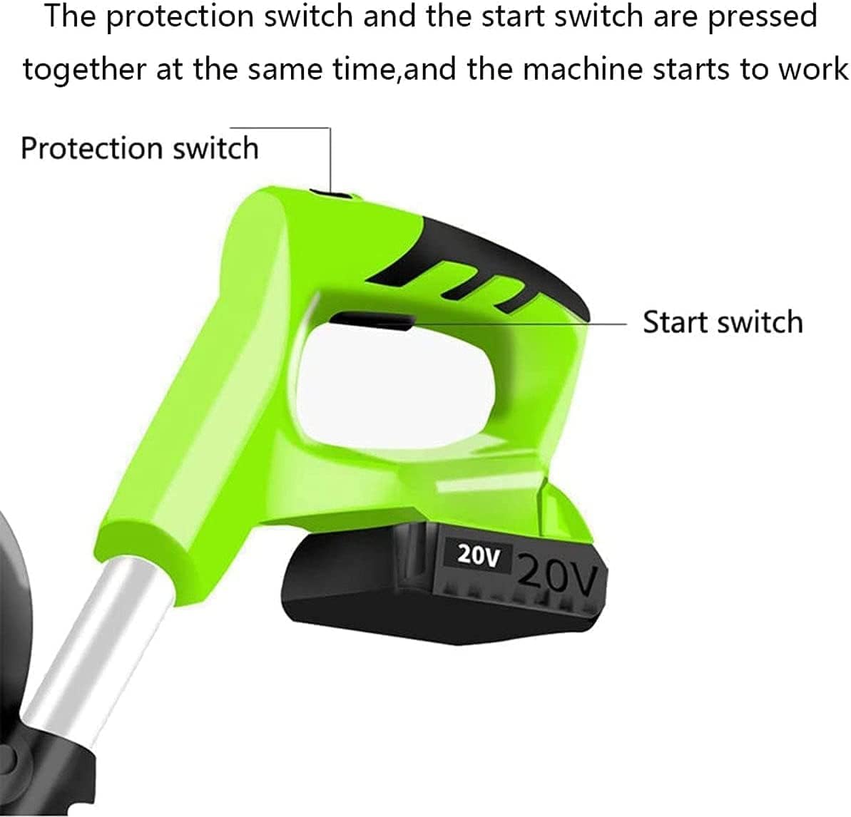 LXXW Electric Tiller Cordless Rototiller 20V Handheld Electric Rototiller with Portable Cultivator for Gardens Adjustable Handle for Allotments Electric Cultivator