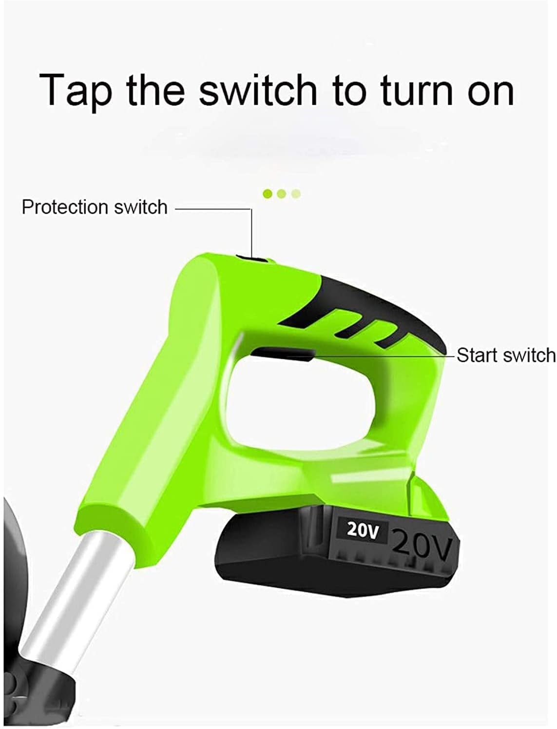 LXXW Electric Tiller Portable Cordless Electric Rotavator, Garden Tiller Rotavators with 4000mAh Rechargeable Battery and Charger Electric Cultivator