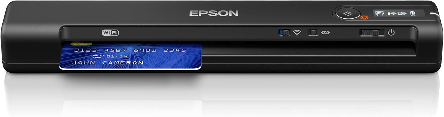 Epson® WorkForce® ES-60W Wireless Portable Color Document Scanner, B11B253201