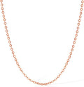 ZHOU LIU FU 18K Gold Chain Necklace for Women Cable Necklaces Dainty Choker Adjustable Thin Chains Trendy Layered Sturdy Jewelry Spring Clasp Simple Shiny Real Gold Gift