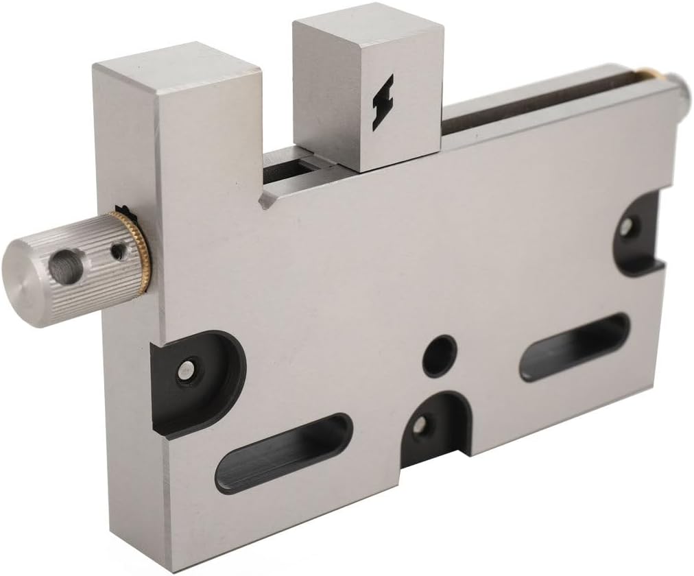 High Precision Toolmakers Vise,Stainless Steel Bench Vise 4 Inch Wire EDM Precision Manual Vise Slow-moving Wire Vise Opening 0-100mm Clamping Range 3Kg Load Fits CNC Wire Cutting Machine