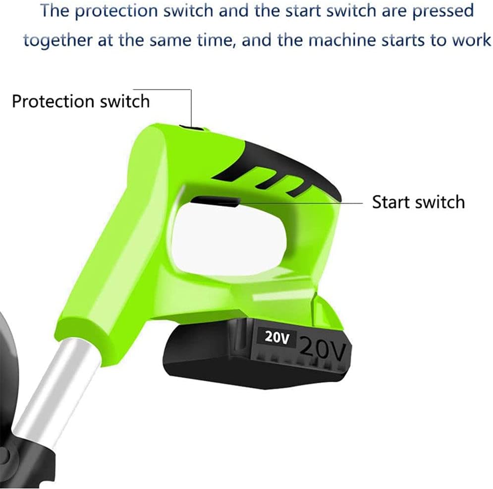 Electric Tiller, Garden Power Rotavator/Cultivator with 4000mAh Rechargeable Battery and Charger, Working Width 10CM & 25CM Tilling Depth, for Garden Lawn