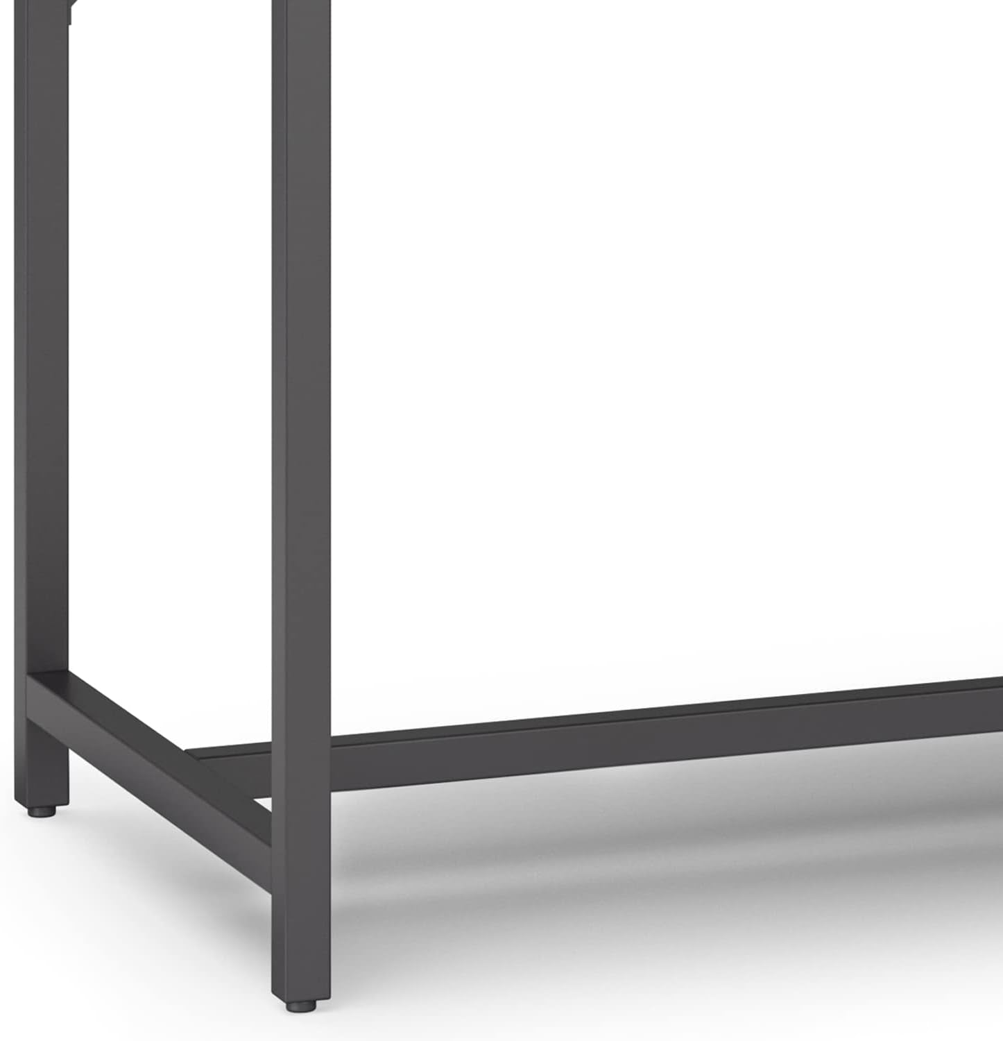 SIMPLIHOME Banting Desk - 72 Inch Wide Solid Wood and Metal Writing Desk in Medium Saddle Brown, Modern Industrial Home Office Computer Table for Study with 2 Drawers and Flip-Down Keyboard Tray