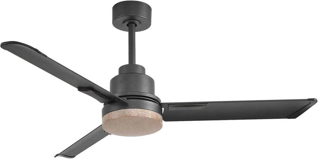 Orison 52' Outdoor Ceiling Fans with Lights and Remote Control,IP65 Wet Rated Waterproof Ceiling Fan with 6-Speed DC Motor, Farmhouse Gazebo Fan for Porch Patios Pavilion