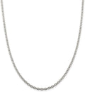 Solid 925 Sterling Silver 3.5mm Cable Chain Necklace - with Secure Lobster Lock Clasp