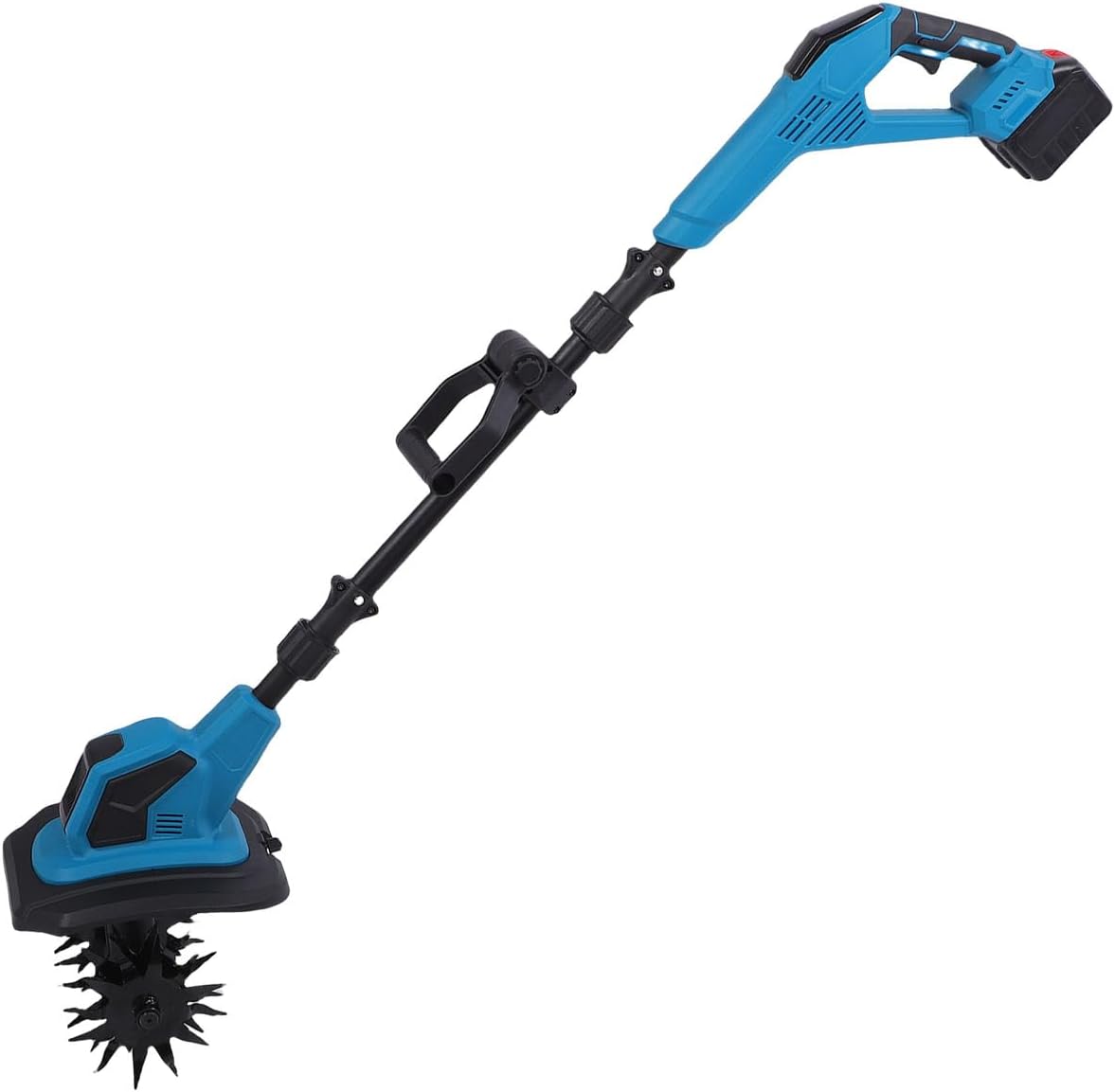 Cordless Tiller Cultivator with 20V Lithium Battery, Lightweight & Ergonomic Design for Garden, Yard, Flower Beds – Fits Small to Medium Spaces