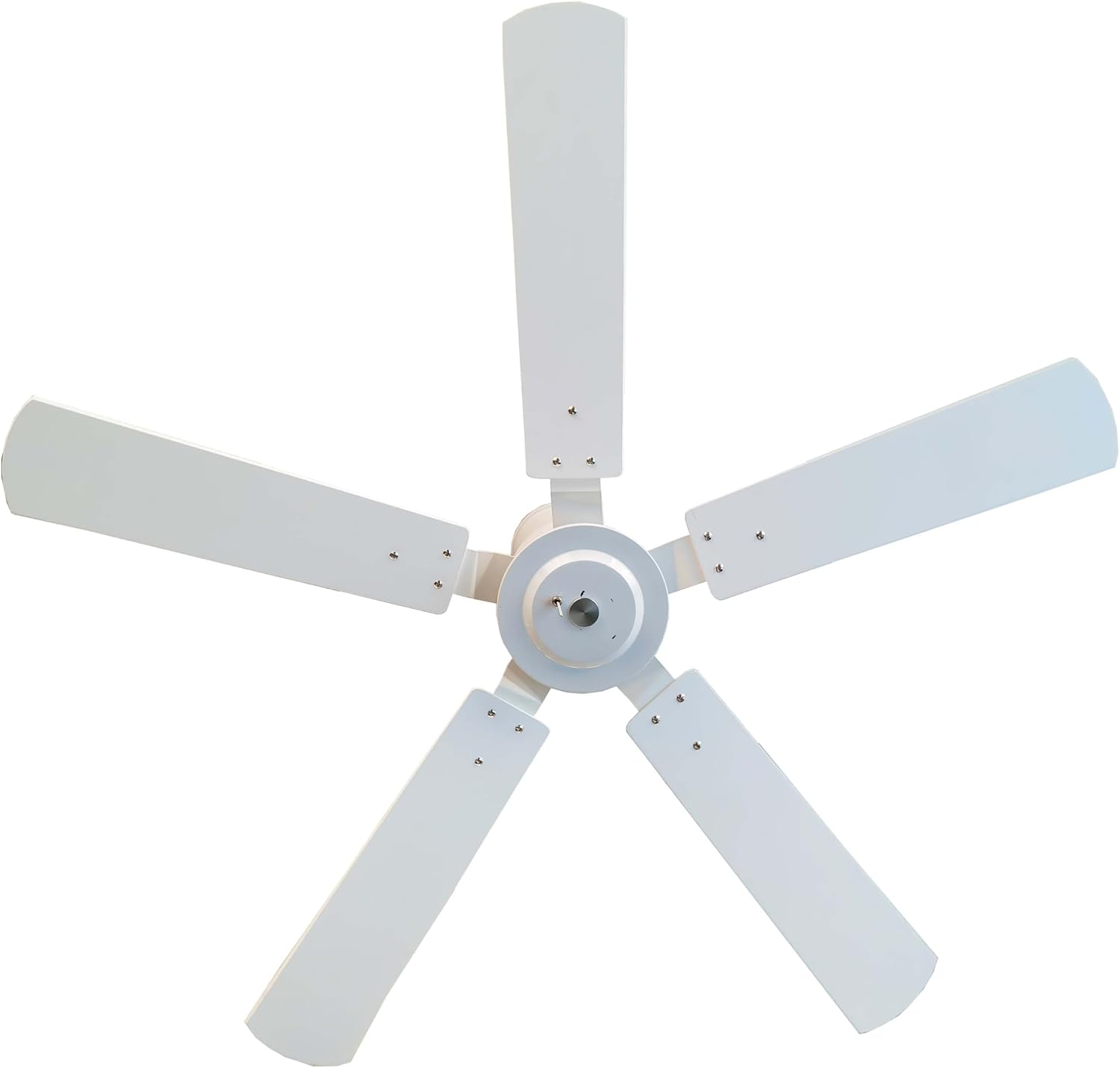 Outdoor 52' solar ceiling fan with white wooden blades total 40W solar panel for porches, patios, gazebos, breezeways (extra cable version ceiling fan, 20 inch downrod)
