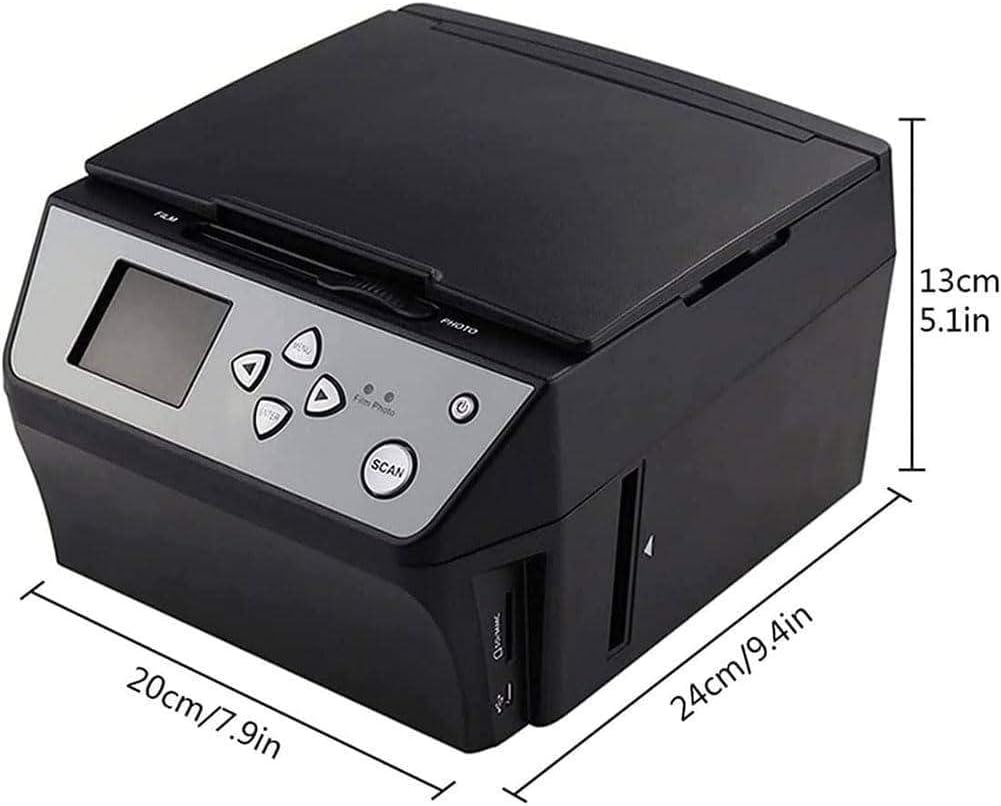Multi-Function Scanner (Film/Slide/Photo) That Converts 135 and 110 Film/35mm Slide Photos/documents/Business Cards to HD 22 Megapixel Digital Jpg Files 5' LCD Screen