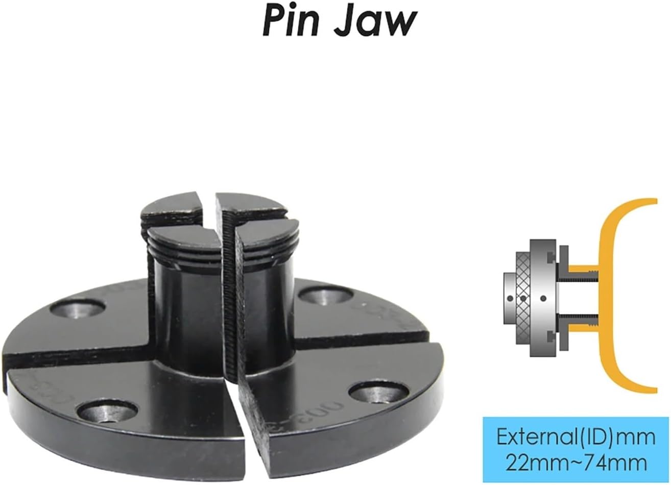4' Wood Lathe Chuck Step Jaw - High Precision CNC Machined Steel for Enhanced Clamping and Durability,1pcs(Flat Jaw)