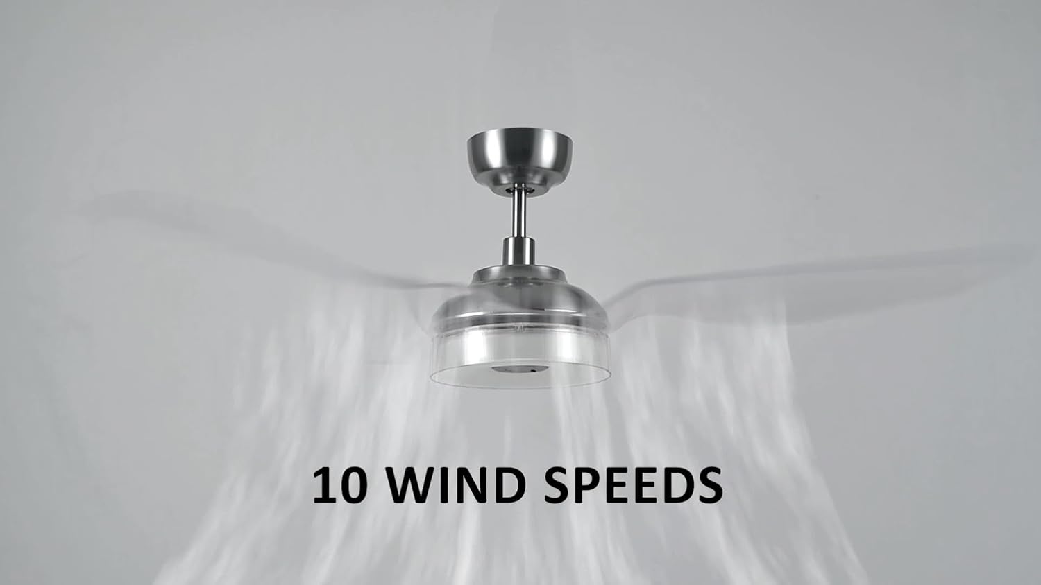 56-inch Indoor/Outdoor Smart Ceiling Fan, Dimmable LED Light Kit & Remote Control, Compatible with Alexa/Google Home/Siri