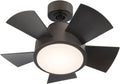 Modern Forms Vox Indoor and Outdoor 5-Blade 26in Smart Ceiling Fan in Bronze with 2700K LED Light Kit and Remote Control Works with Alexa and iOS or Android App