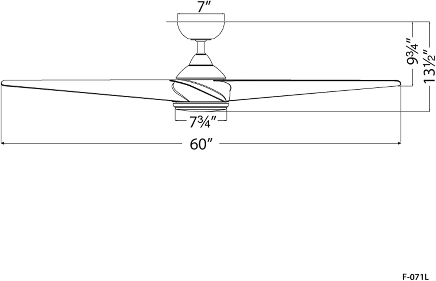 WAC F-071L-SB/MB Viper 60' Outdoor Ceiling Fan with Lights and Remote Control, Soft Brass Matte Black