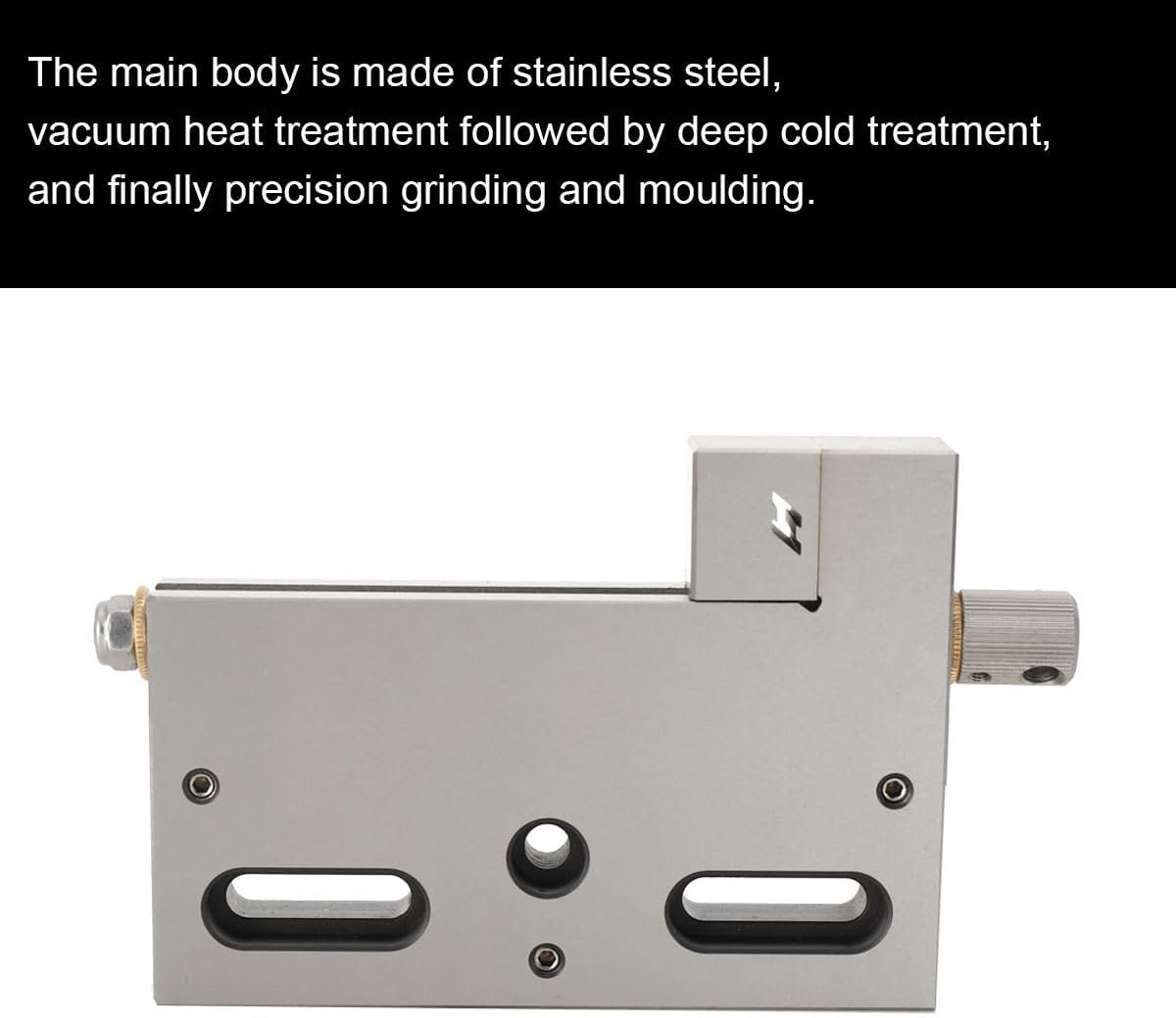 High Precision Toolmakers Vise,Stainless Steel Bench Vise 4 Inch Wire EDM Precision Manual Vise Slow-moving Wire Vise Opening 0-100mm Clamping Range 3Kg Load Fits CNC Wire Cutting Machine