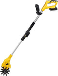 20 V Cordless Tiller Cultivator, 250 RPM Electric Rototiller for Gardening,4' Wide Cultivation, Battery Included 1Battery