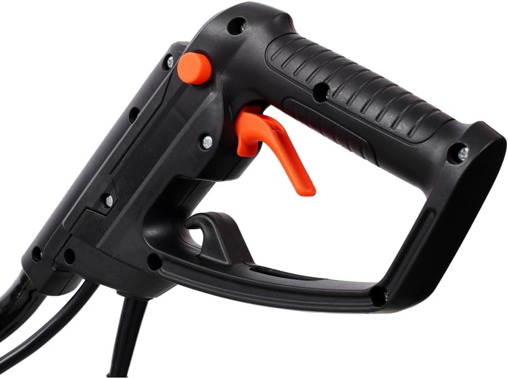 120V/60HZ 13.5AMP Electric Tiller, 18-Inch Width 9-Inch Depth Corded Powerful Tiller with 24 Steel Tines, 4-Position Adjustable Wheels and Overheat Protection System for Garden
