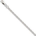 Solid 925 Sterling Silver 3.5mm Cable Chain Necklace - with Secure Lobster Lock Clasp