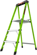 Little Giant Ultra Step Ladder with XL Platform, 3-Step Lightweight Foldable Non-Conductive Fiberglass, 300 Lbs. Capacity Type IA Extra Heavy Duty Ladder 8-Ft Max Reach