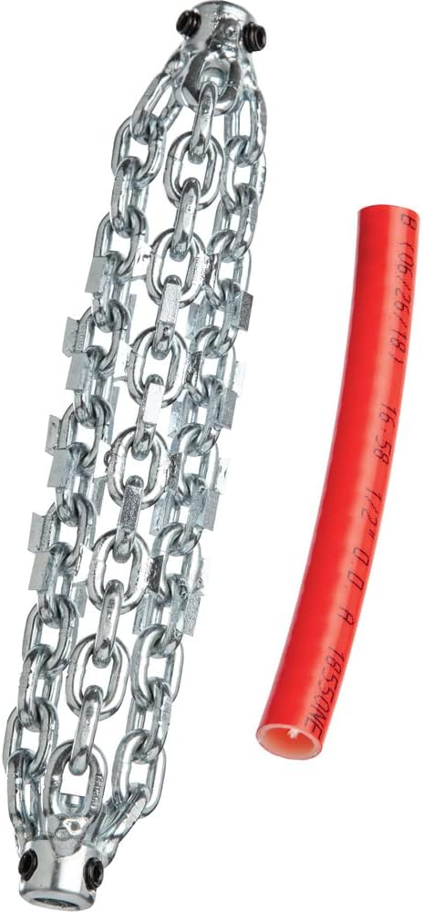 Ridgid 64318 K9-204 Flexshaft Knocker, 5/16' Cable, 4' Pipe, 3 Chain, Carbide Tip
