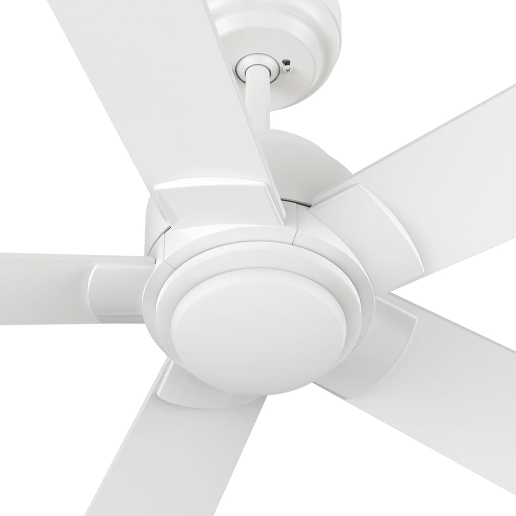 CEME Smart 60' Ceiling Fans with Lights, 3 Light Colors Dimmable, 10 Speeds DC Ceiling Fan with Remote, Outdoor Ceiling Fan Compatible with Alexa, Siri & Google Home, White