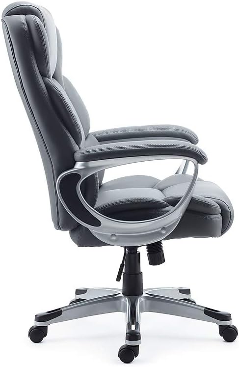 STAPLES Mcallum Bonded Leather Managers Chair Gray