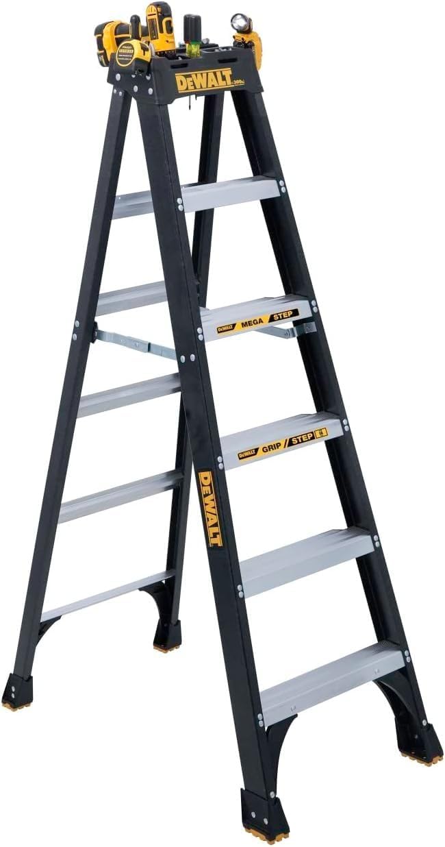 DeWalt Type IA 300lb Rated FG Stepladder 12' DXL3010-12