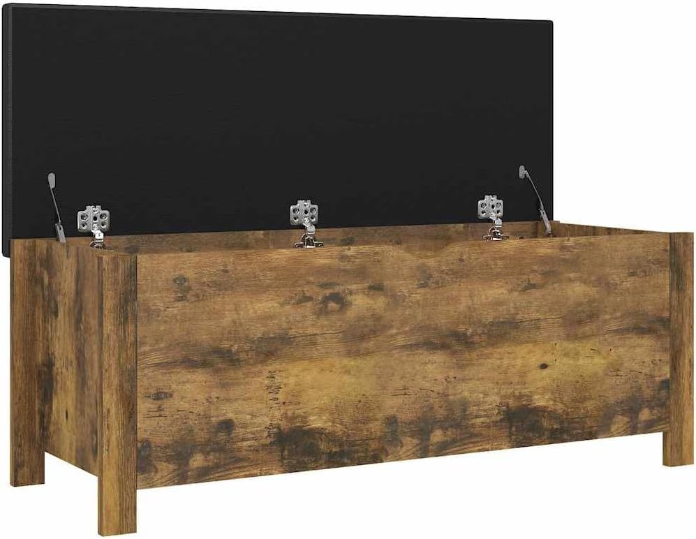 Modern Design Storage Box with a Cushion Bench, Entryway Bench with Cushioned Seat for Living Room, Home, Office, 41.3'x15.7'x17.7',-377