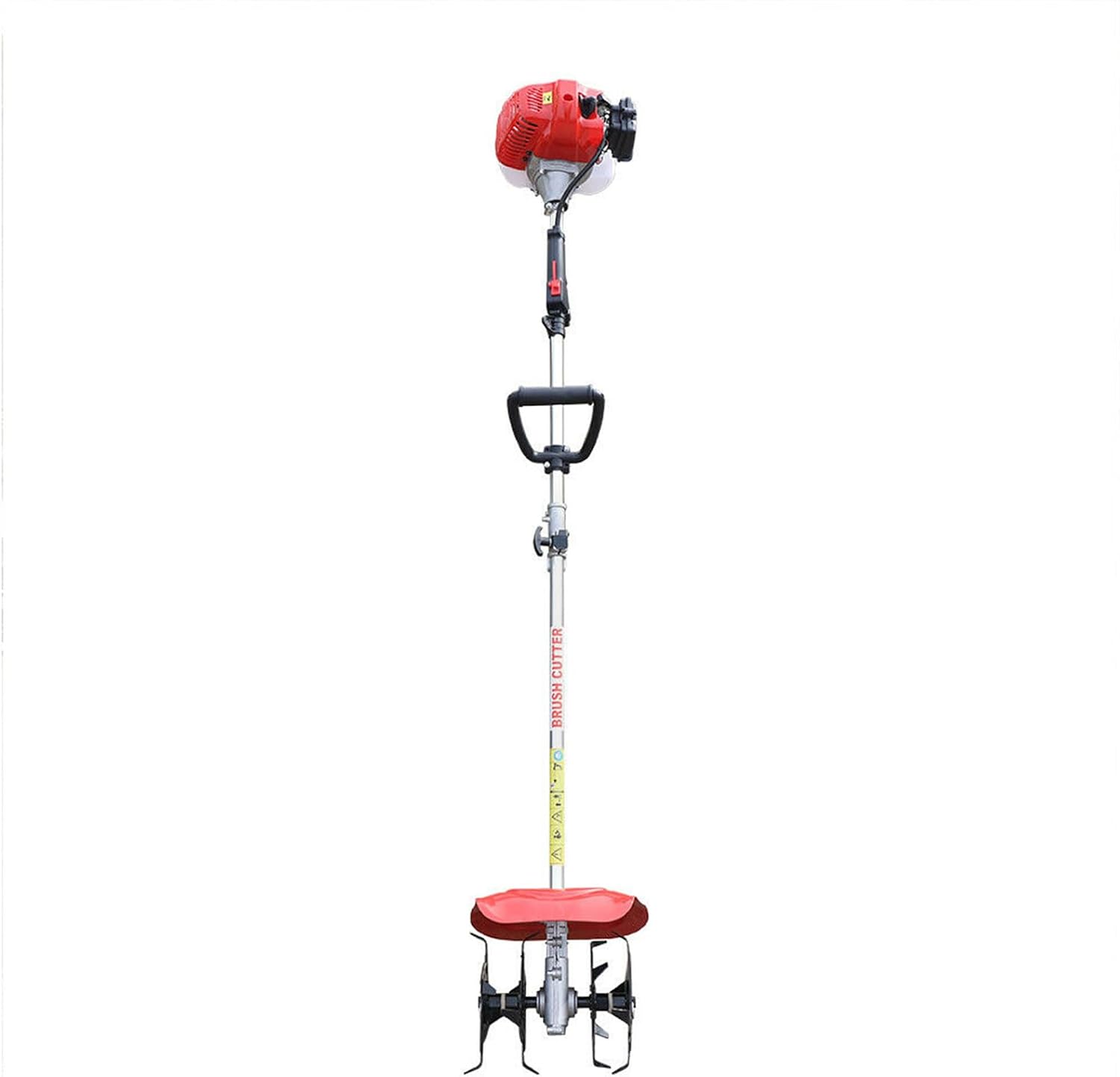 42.7CC Handheld Tiller Cultivator 2-Stroke Gas Powered Garden Rotary Cultivator Rototiller 1.25KW 4-Cycle Mini Cordless Weeding Tilling Tool for Gardening Sandy Land Loose Soil