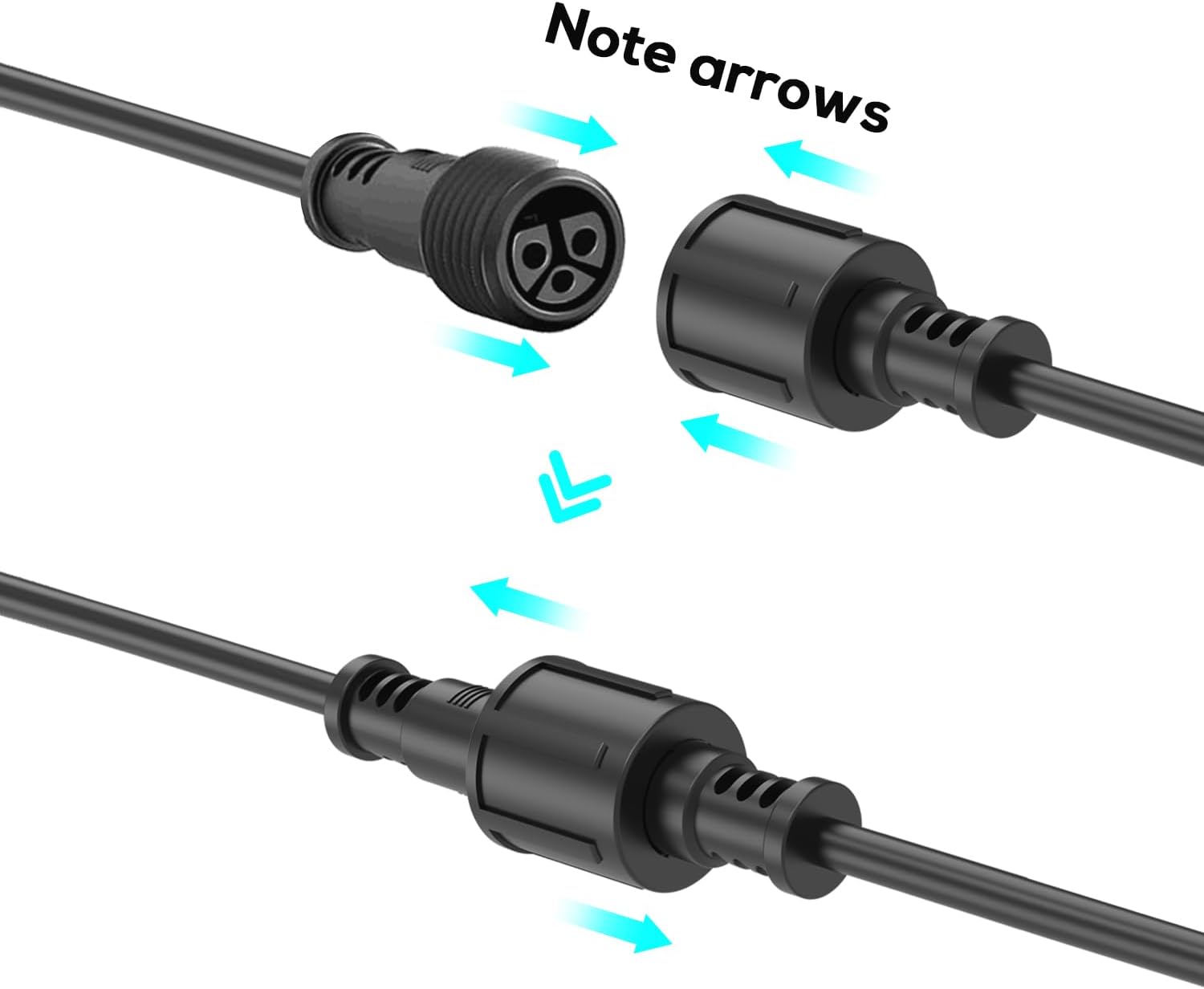 SUNTHIN RGBW Color Changing Spotlights 8 Pack with 4pcs 6.5FT Extension Cord with 3-Pin for RGBW Outdoor Landscape Spotlights