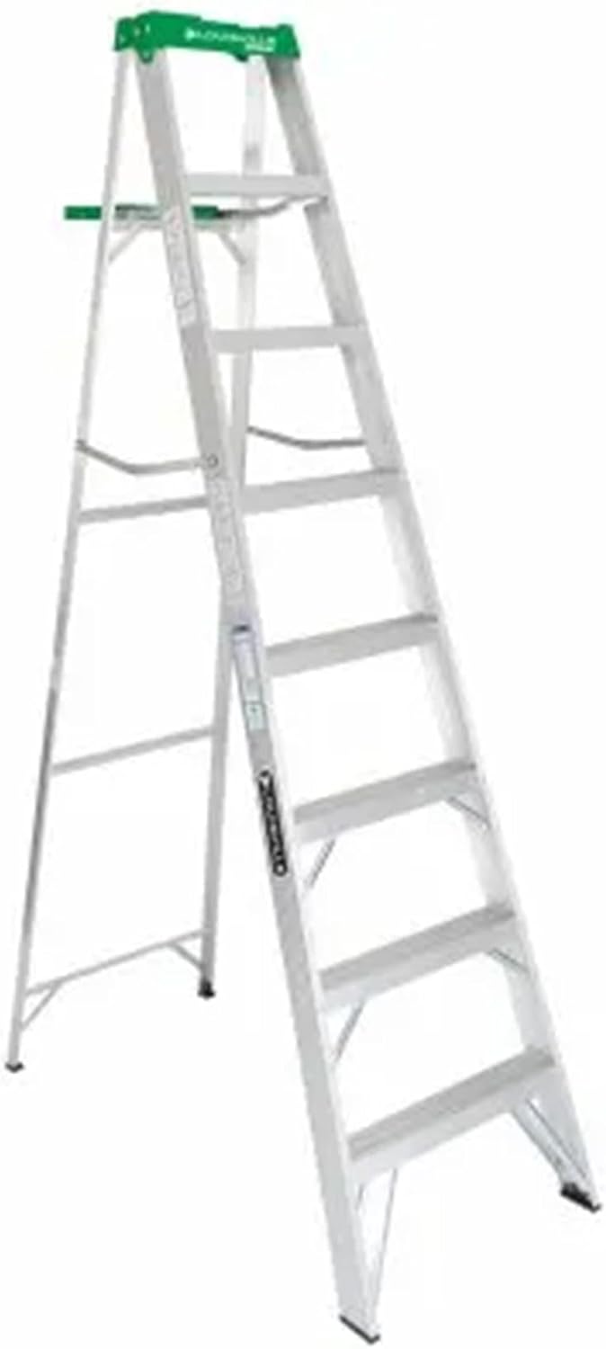 Louisville Ladder 8-Foot Aluminum Step Ladder, 375-Pound Load Capacity, Type IAA, AS4008