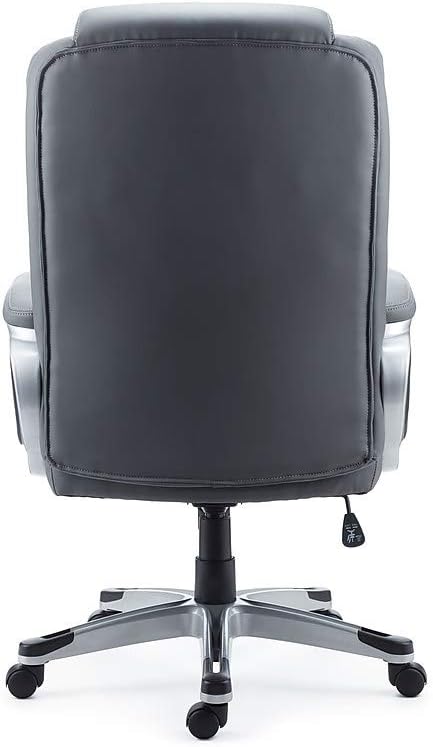 STAPLES Mcallum Bonded Leather Managers Chair Gray